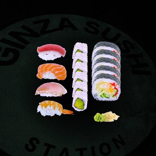 SET E - Maki & Nigiri - 15 mcx (1 pers.)