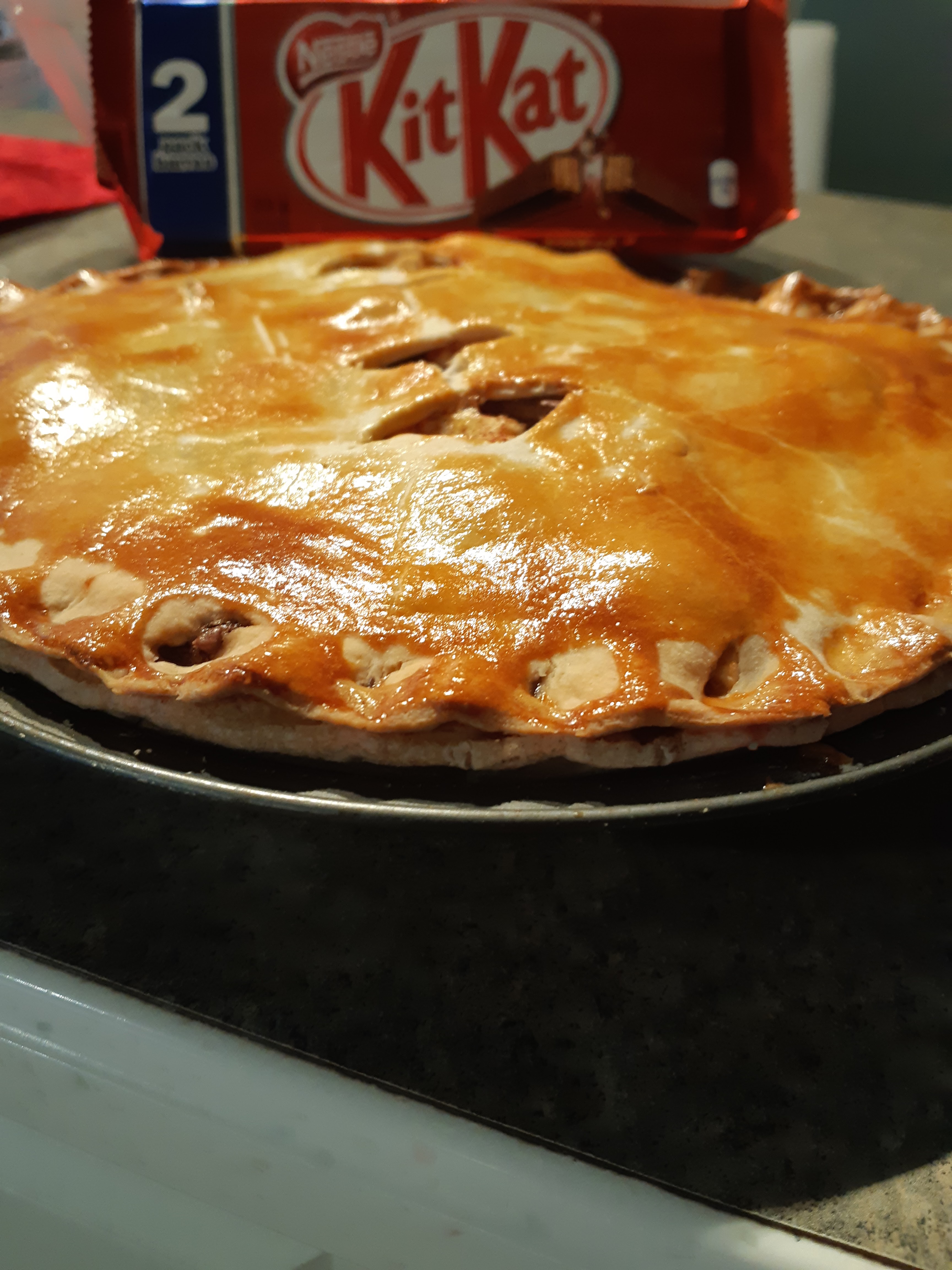 Tarte aux pommes avec kit kat 31