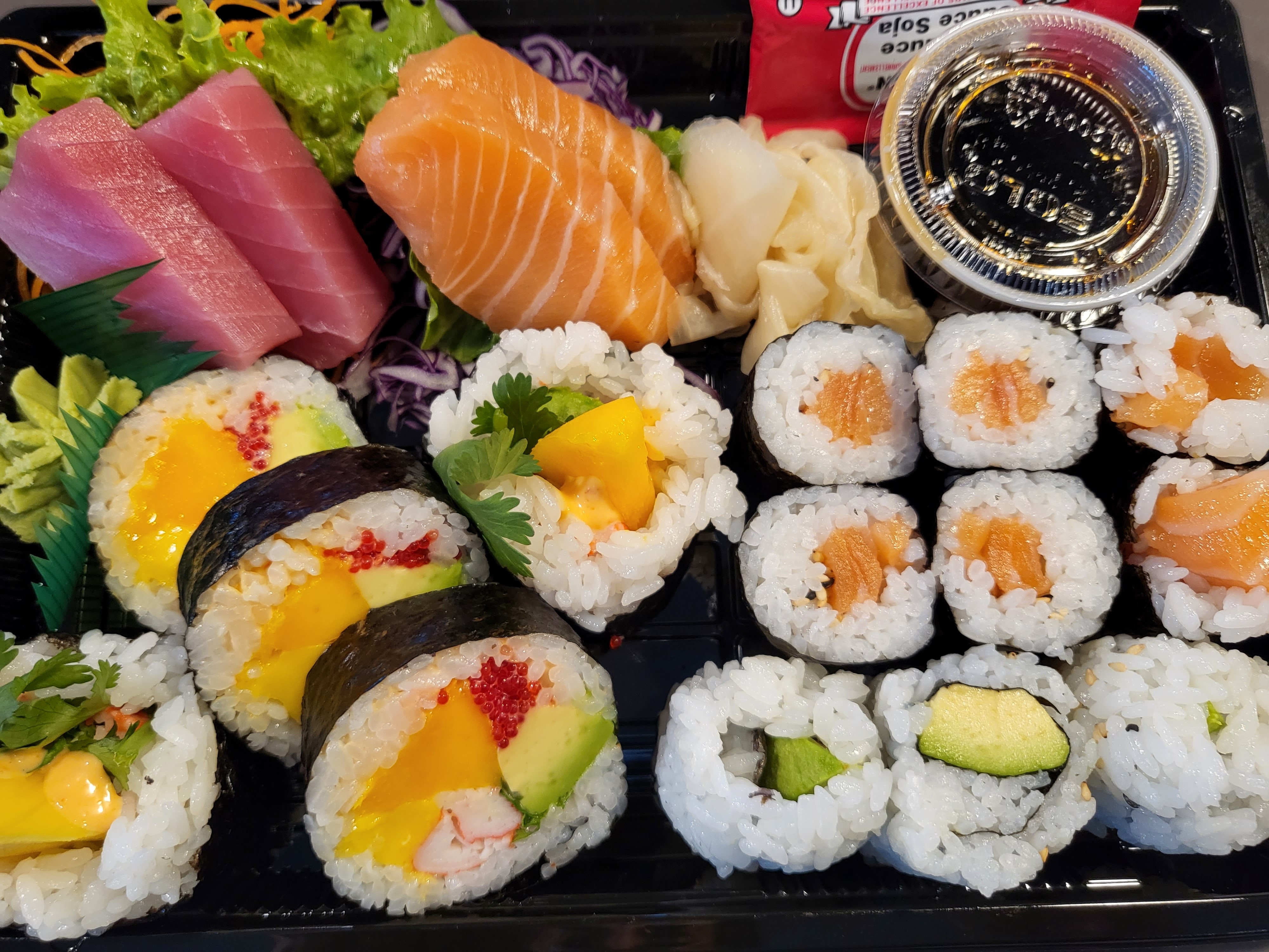 18 mcx sashimi & maki  spécial d'ouverture #10G / 18 pcs sashimi & maki open special