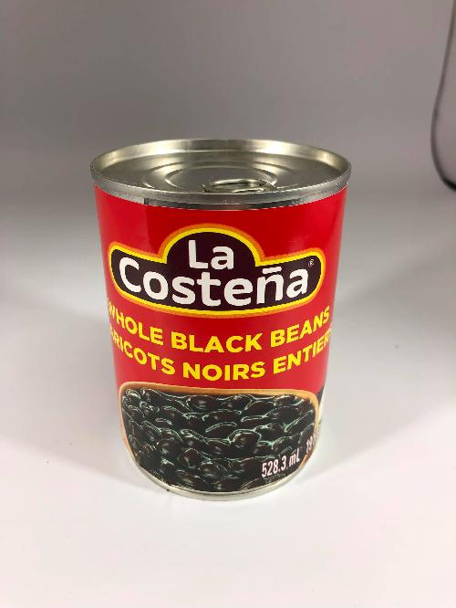 Haricot noirs entiers la costena 528ml