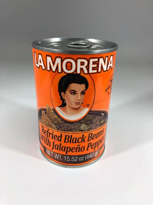 Refried black beans with jalapeno pepper la Morena 440 g
