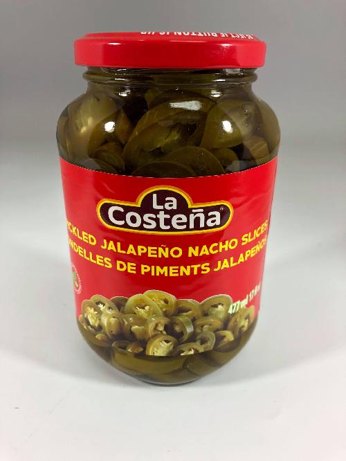 Rondelles de piments jalapenos La costena 477 ml