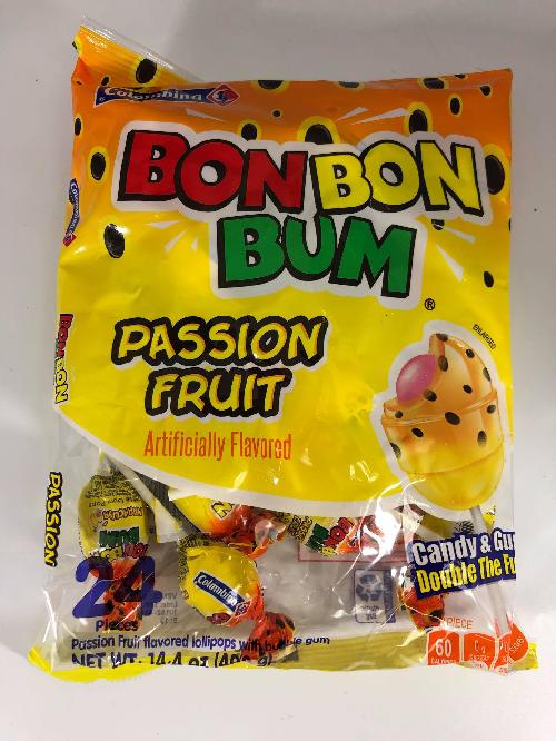 Bonbon Bum Colombina Passion Fruit 24 Pieces