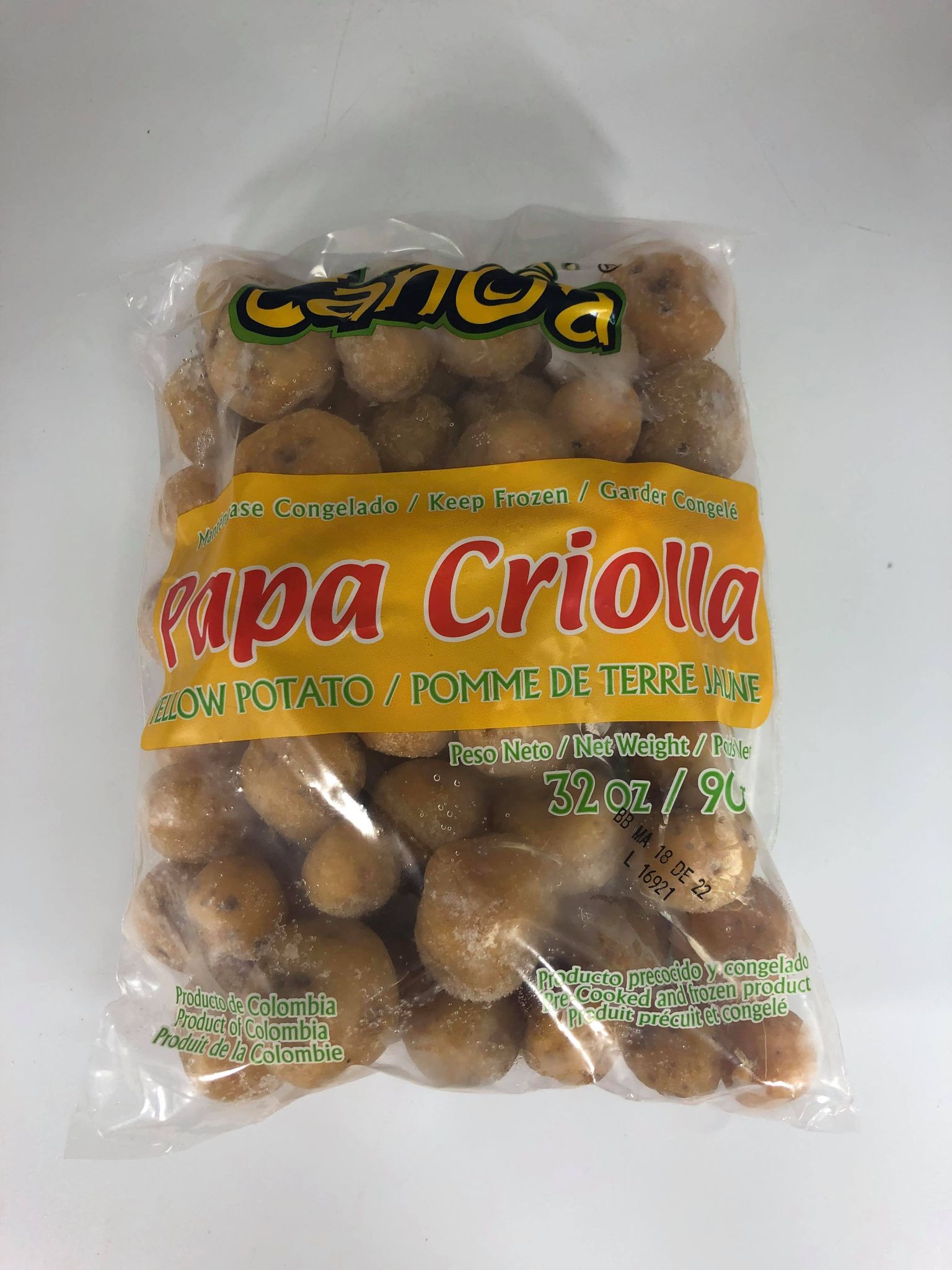 Papa Criolla Yellow potato Canoa 906 G