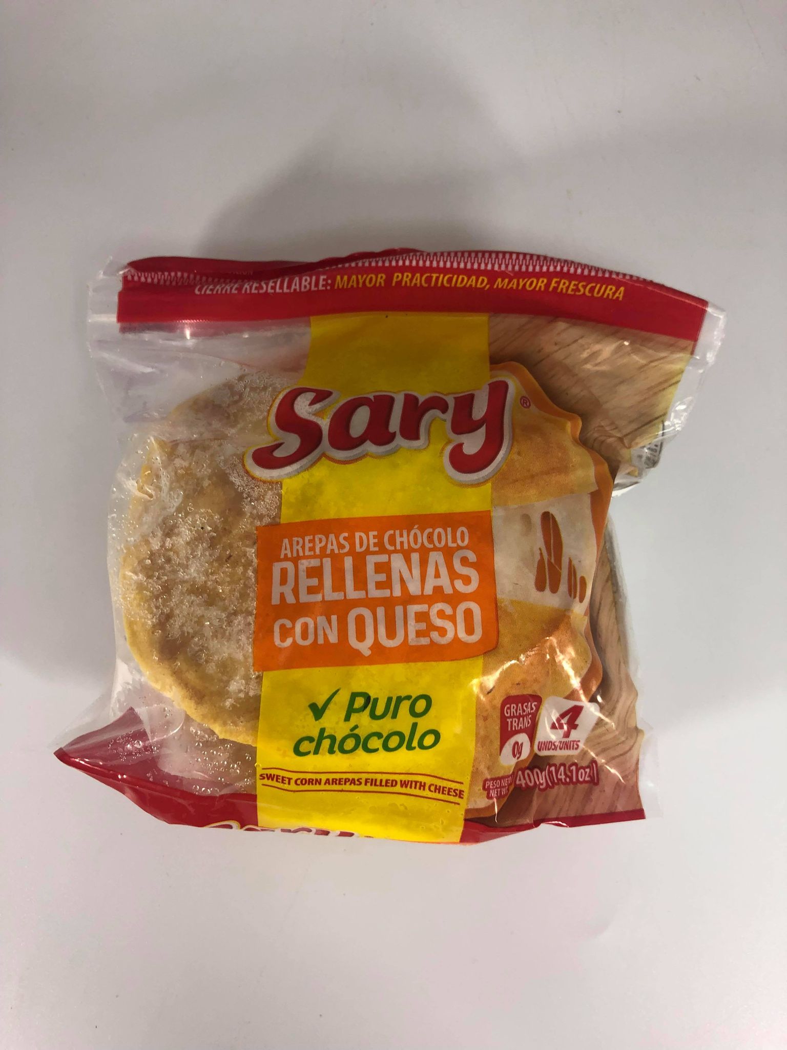 Arepas de Chocolo Rellenas con Queso 380 G