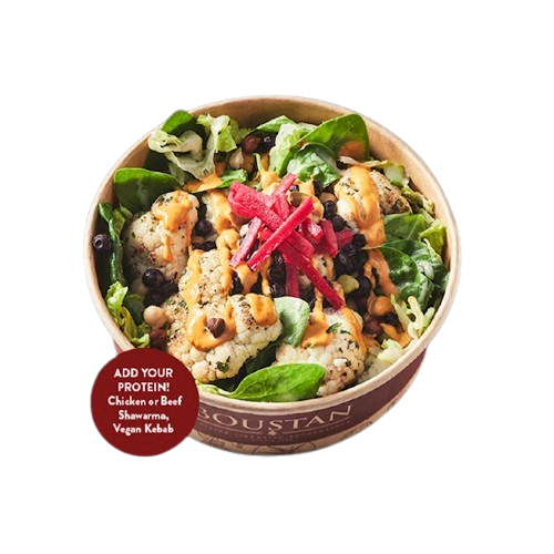Bol de salade de chou-fleur rôti