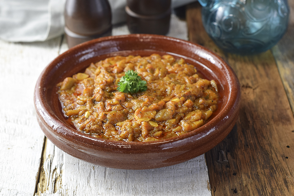 Salade d'aubergines ( Zaalouk )