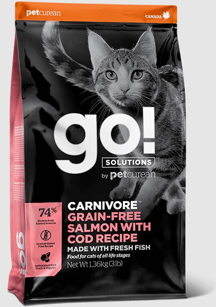 Go! Solutions Carnivore - CHATS - Saumon & Morue