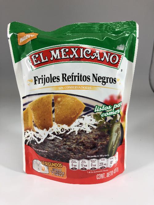 Frijoles Refritos Negros El Mexicano 430g