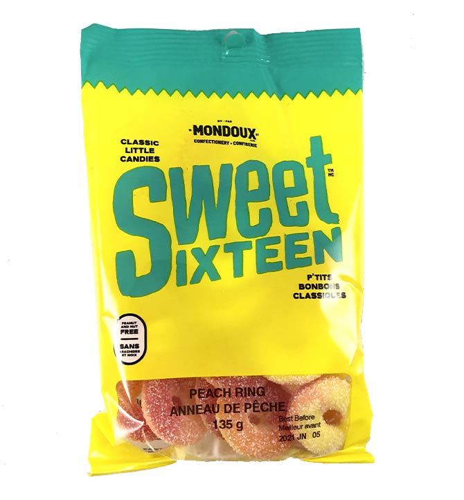 Jujubes pêche Sweet Sixteen 135g