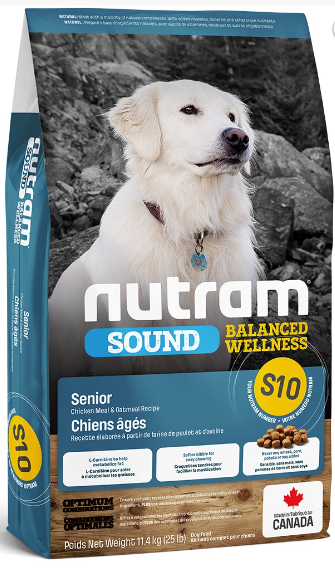 Nutram S10 Chiens âgées, 11.4kg