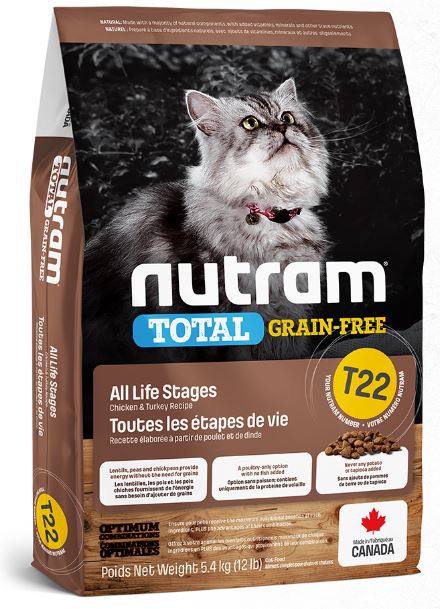 Nutram T22 Total SG poulet &dinde 