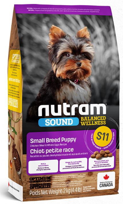 Nutram S11 pour chiots de Petites races, 2 kg