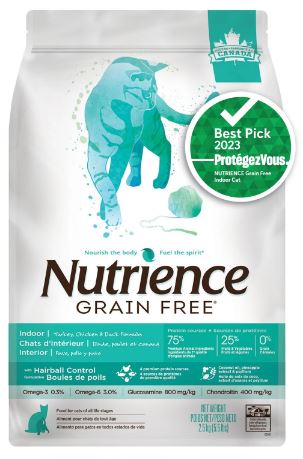 Nutrience Sans Grains, Chats d'intérieur