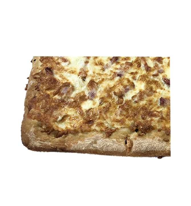 Pizza blanche façon flammekueche 10x7po