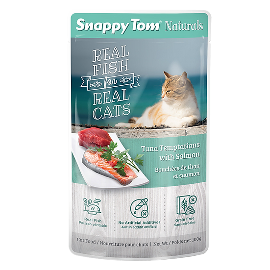 Snappy Tom, bouchées de thon et saumon 100g