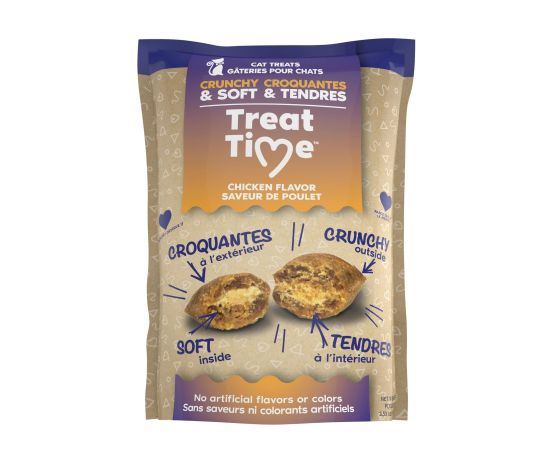 Treat Time gâteries pour chats saveur de poulet 100g