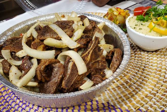 Agneau + Alloco ou frites + Atiéké