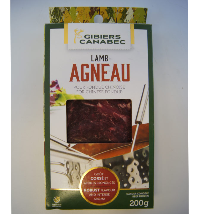 Agneau pour fondue chinoise Canabec