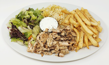 Gyro (viande seulement) - Assiette