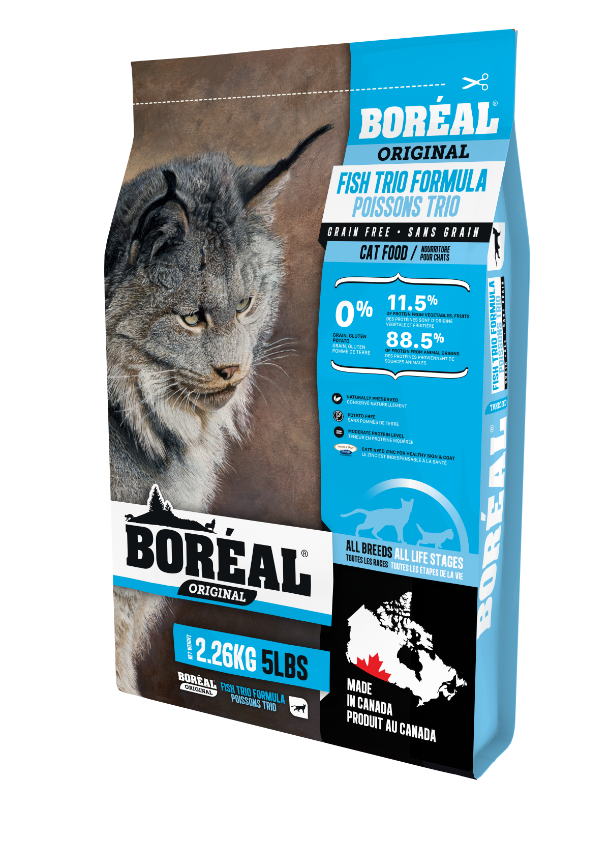 Boréal chat, Original - Trio de poisson