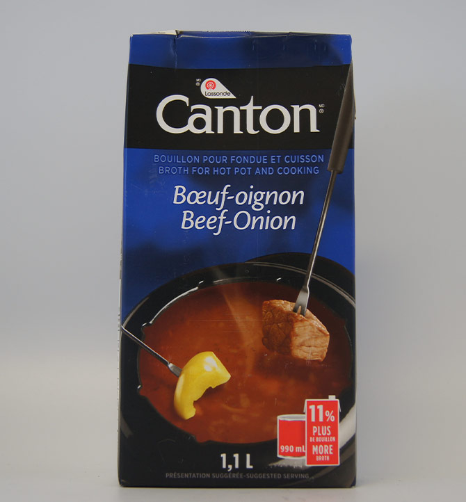 Bouillon pour fondue et cuisson Boeuf-oignon