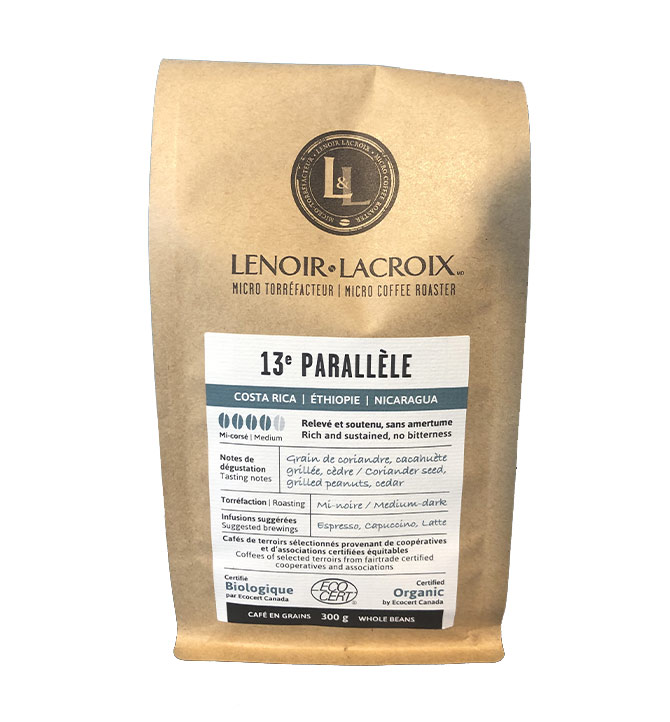 Café en grain Lenoir-Lacroix 13e parallele 300g