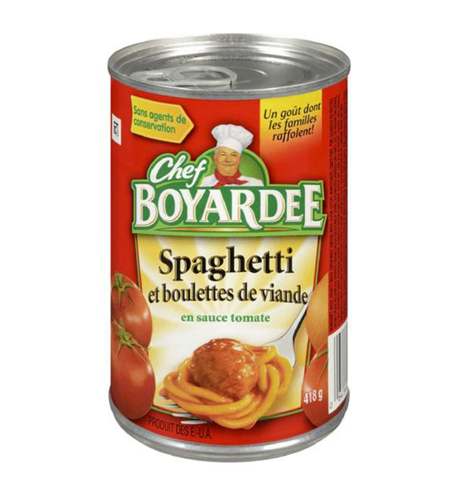 Chef Boyardee Spaghetti et boulettes de viande 418g