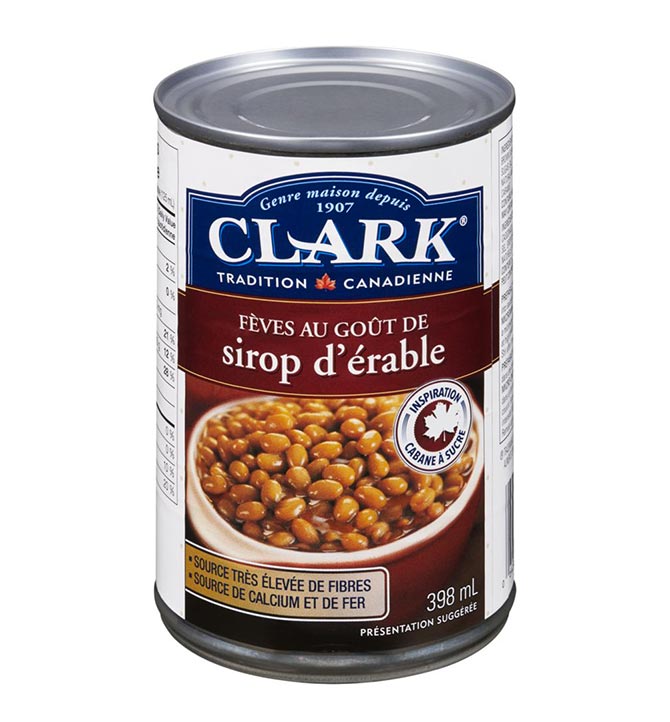 Fèves au Lard Sirop érable Clark 398ml