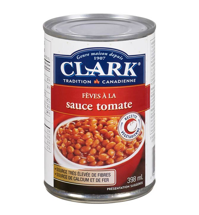 Fèves au Lard Tomates Clark 398ml