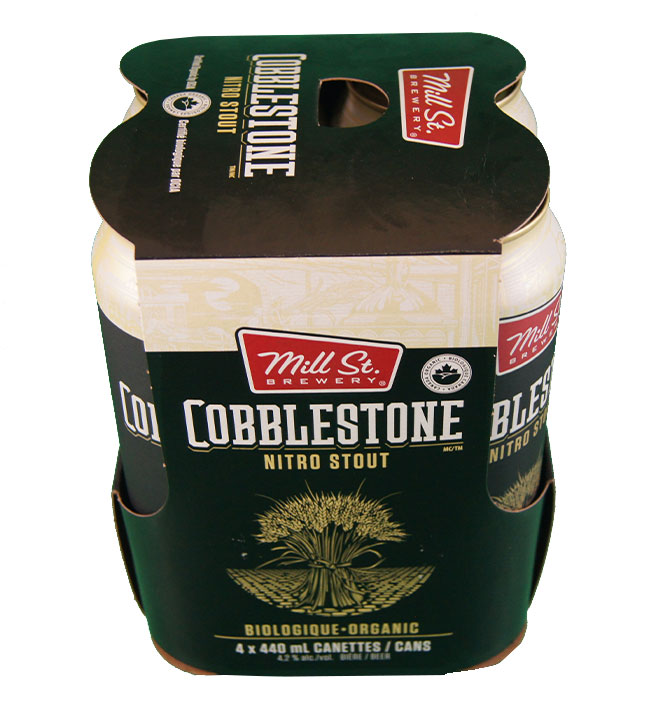 Cobblestone Nitro stout biologique Mill St.Brewery 4 canettes 4x440ml