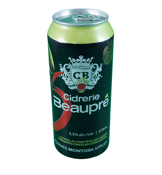 Cocktail au cidre pétillant gazéfié Ciderie Beaupré 473ml