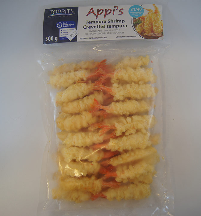Crevettes tampura Appi's 500g