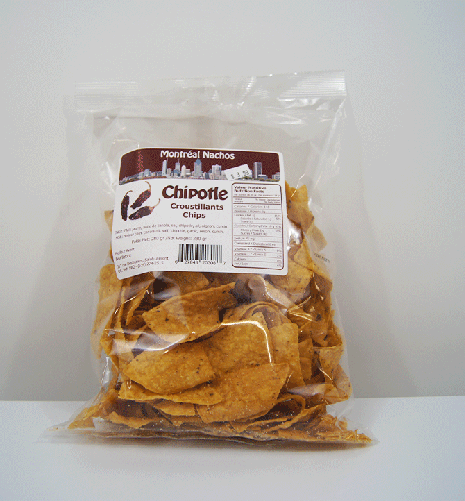 Croustille chipotle Montréal Nachos 200g