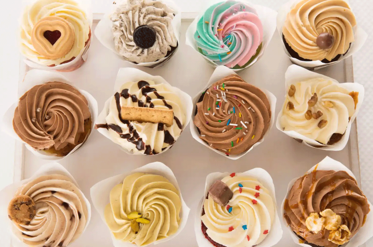 6 cupcakes