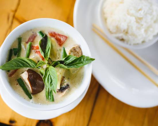 Curry vert et lait de coco