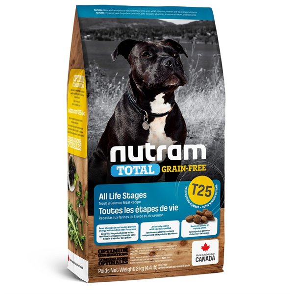 Nutram T25 sans grains saumon et truite