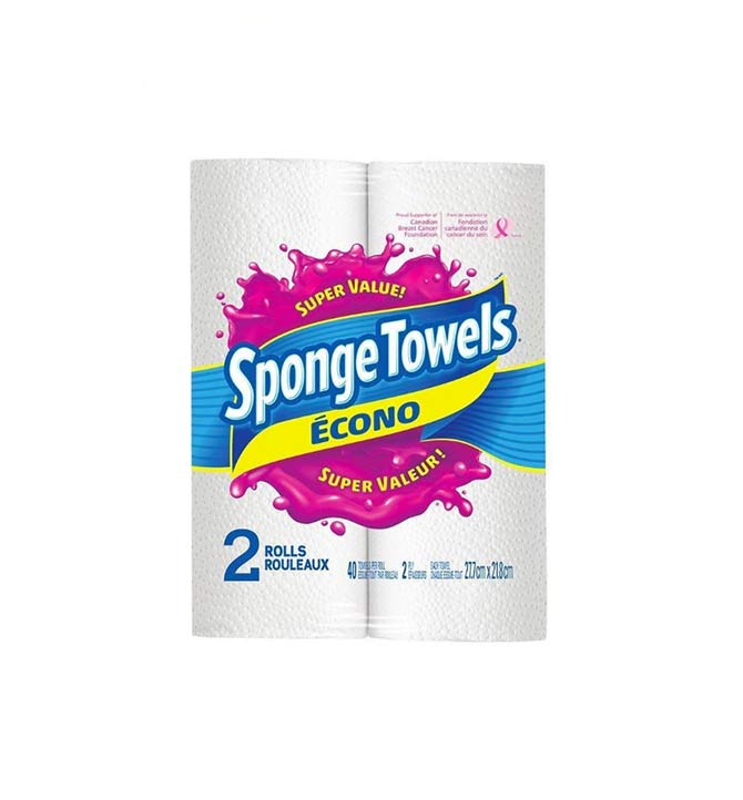 Essuis-tout Sponge Towel 2 rouleaux