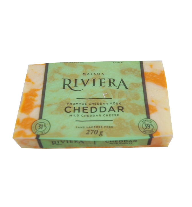 Fromage cheddar doux bicolore Riviera 270g