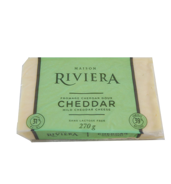 Fromage cheddar doux Riviera 270g