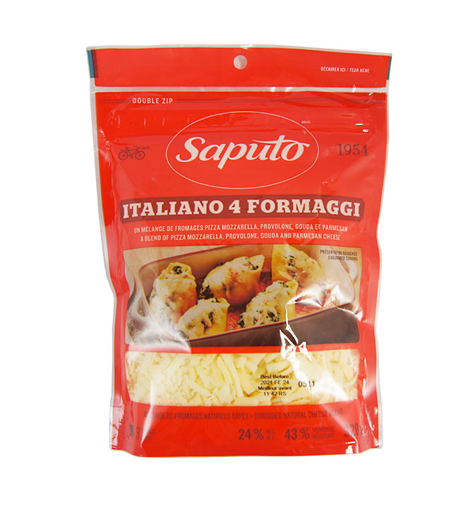 Fromage rapé 4 fromages Saputo 320g