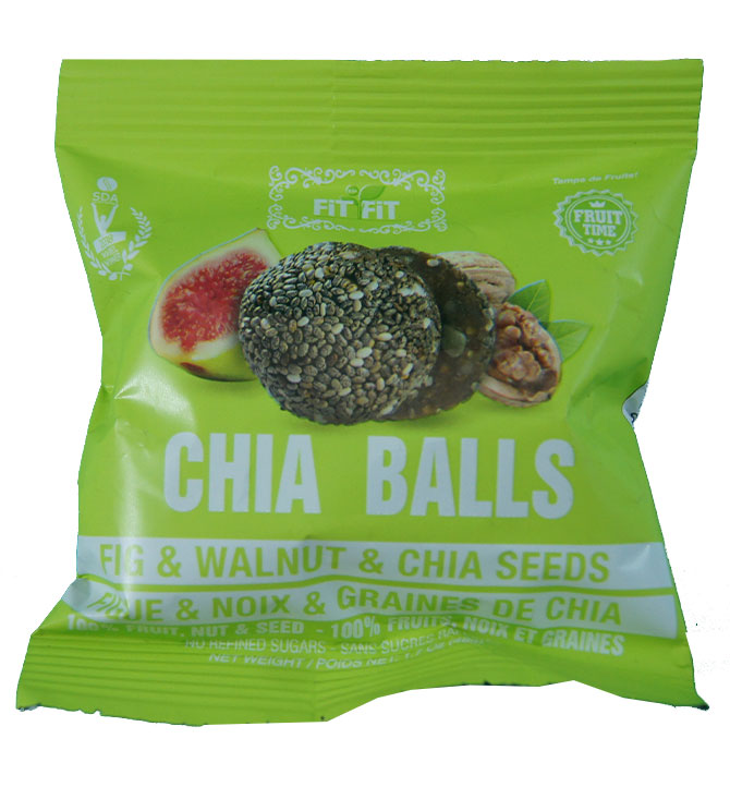 Fruits et noisettes boules de chia FitFit 48g