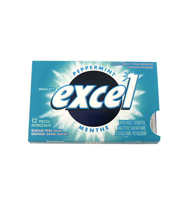 Gomme Excel Menthe 12 mrx