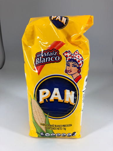 Harina de Maíz Blanco Precocida 1 KG P.A.N