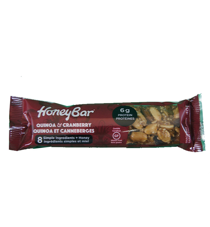 Honey bar quinoa et canneberges 6g