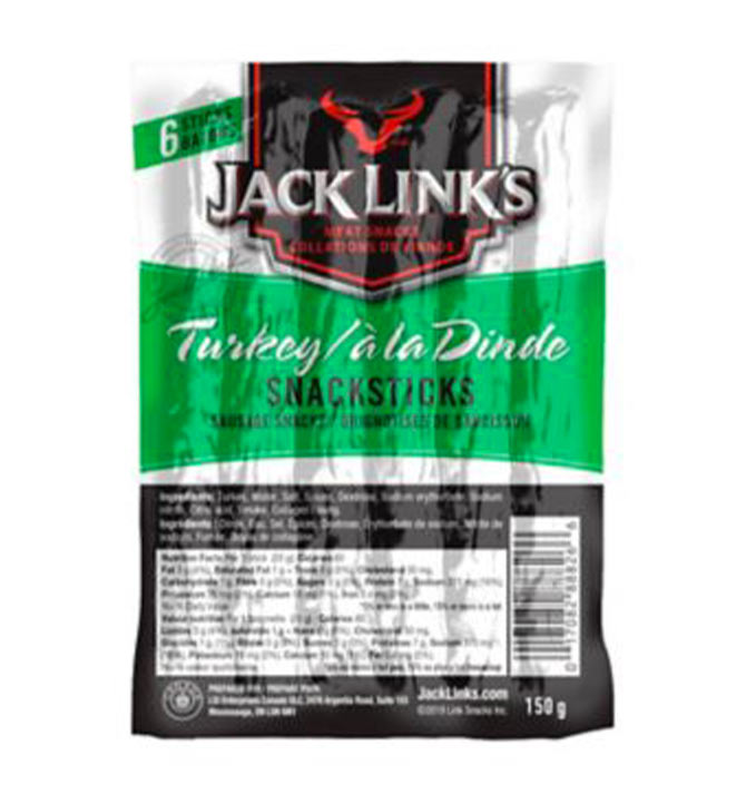 Viande Séchée à la dinde Jack Link's 6 bâtonnets 150g