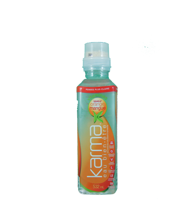 Karma eau bien etre vitamines saveur orange mangue 532 ml