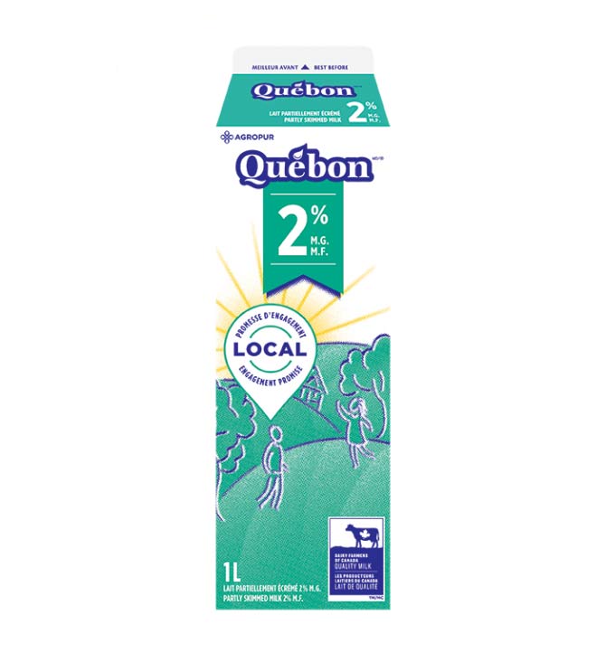 Lait 2% Quebon 1L