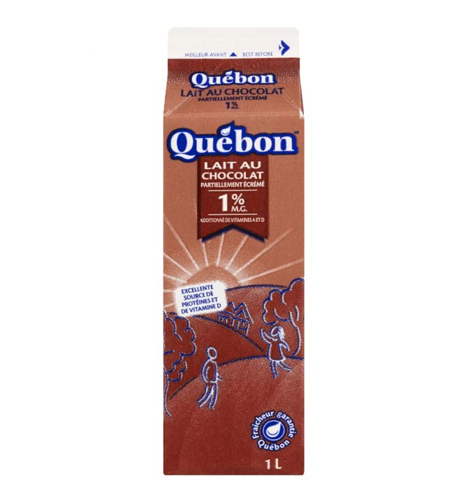 Lait Chocolat 1% Quebon 1L