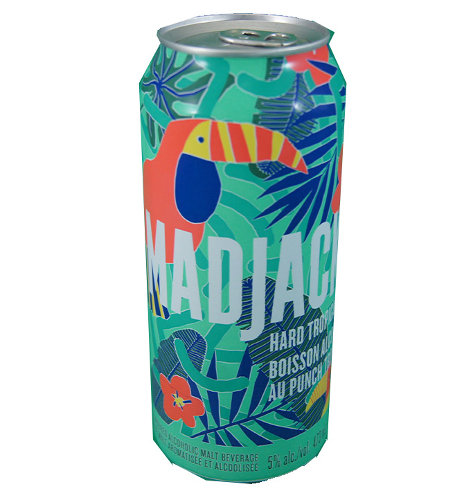 Madjack boisson alcool au punch tropical 473ml